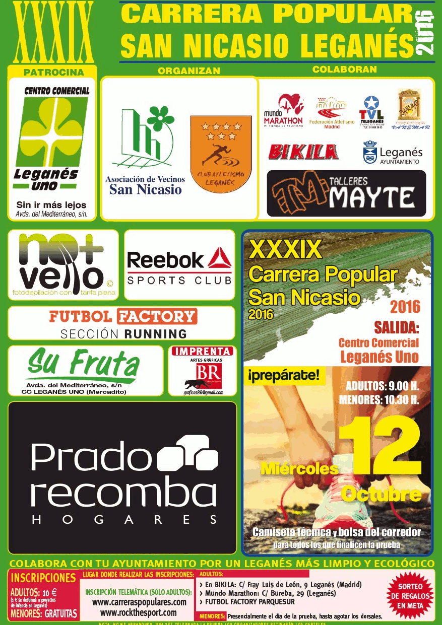 Inscríbete a #CarreraSanNicasio16
